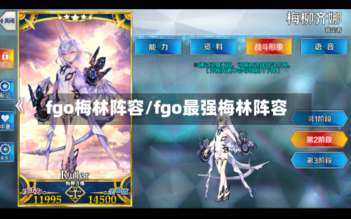 fgo梅林阵容/fgo最强梅林阵容