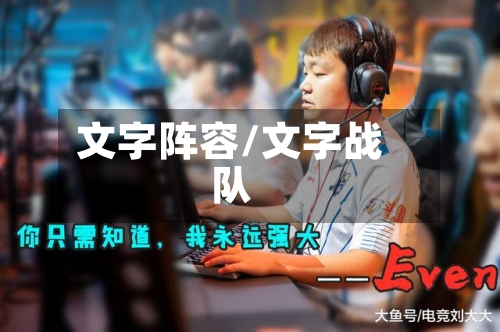 文字阵容/文字战队-第2张图片