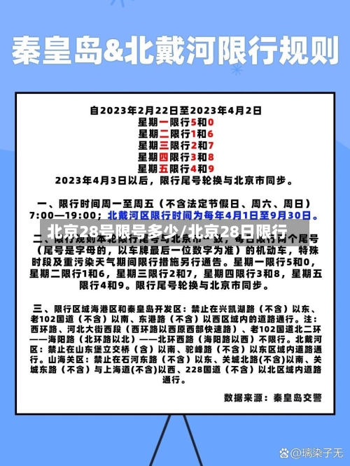 北京28号限号多少/北京28日限行-第2张图片