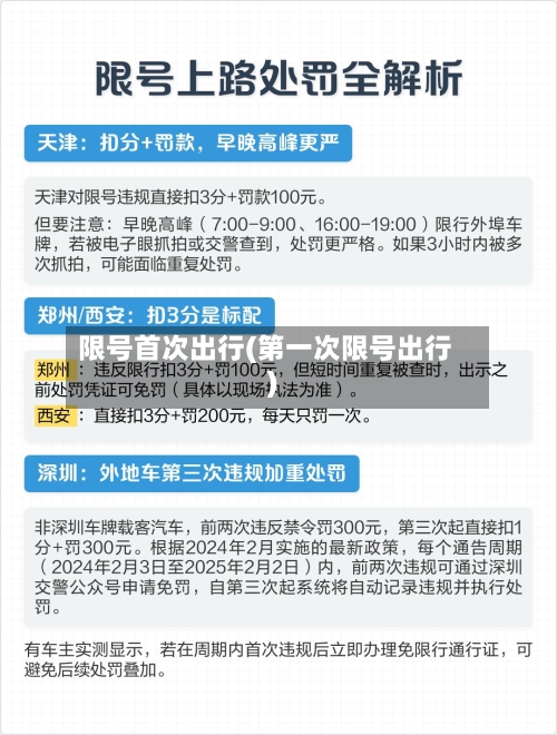 限号首次出行(第一次限号出行)