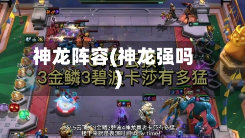 神龙阵容(神龙强吗)