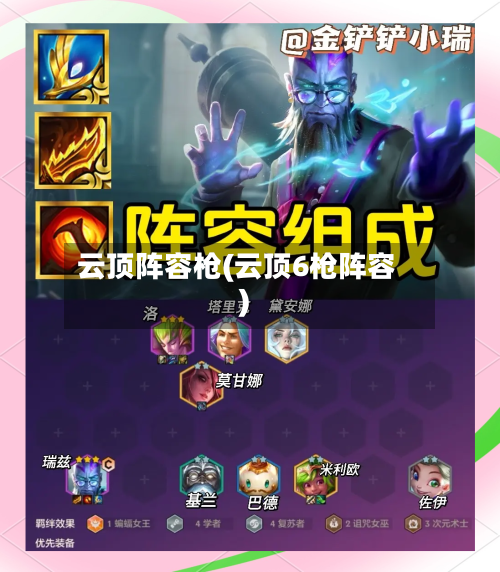 云顶阵容枪(云顶6枪阵容)