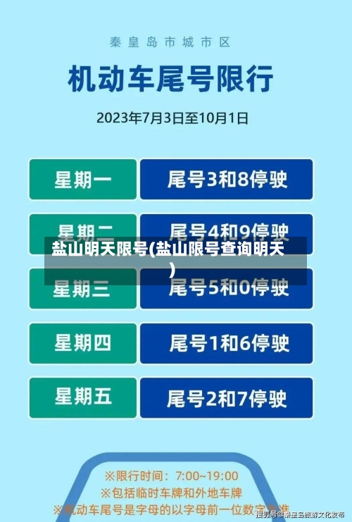盐山明天限号(盐山限号查询明天)-第3张图片