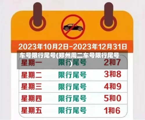 车号限行尾号(郑州周二车号限行尾号)-第2张图片