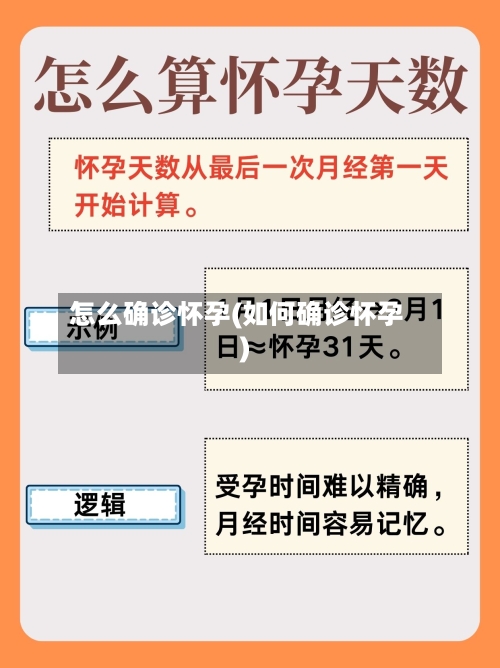 怎么确诊怀孕(如何确诊怀孕)