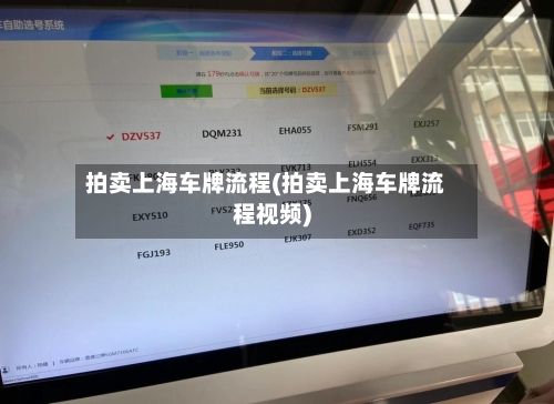 拍卖上海车牌流程(拍卖上海车牌流程视频)