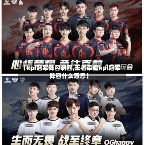 【kpl冠军阵容刺客,王者荣耀kpl冠军阵容什么意思】-第2张图片