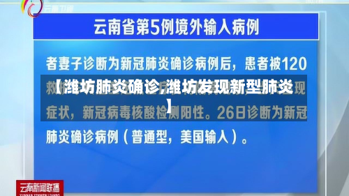 【潍坊肺炎确诊,潍坊发现新型肺炎】-第2张图片