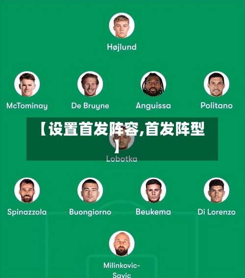 【设置首发阵容,首发阵型】-第2张图片