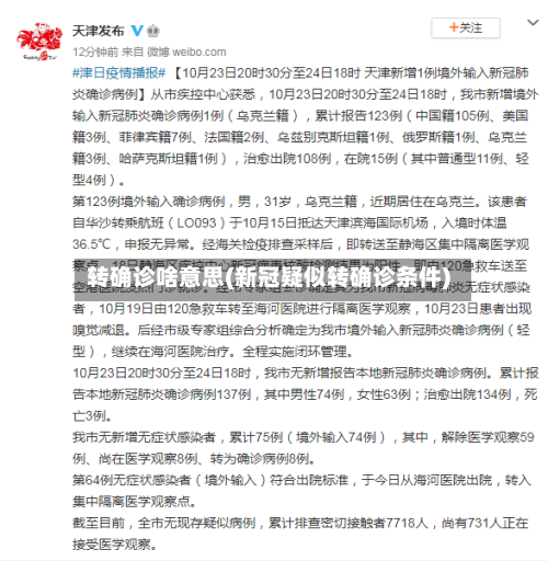 转确诊啥意思(新冠疑似转确诊条件)-第2张图片