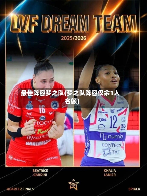 最佳阵容梦之队(梦之队阵容仅余1人名额)
