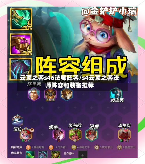 云顶之弈s46法师阵容/s4云顶之弈法师阵容和装备推荐