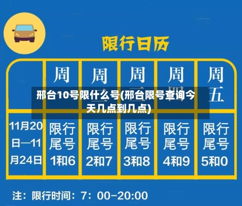 邢台10号限什么号(邢台限号查询今天几点到几点)