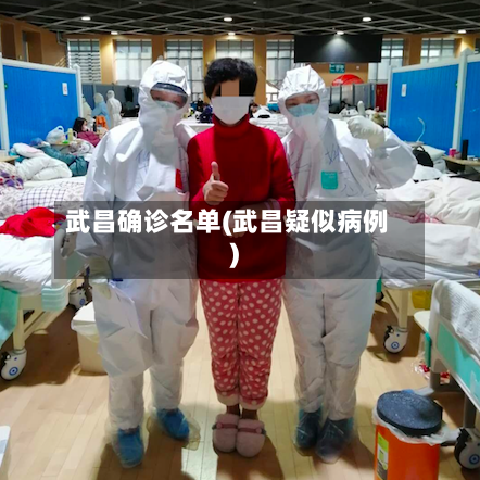 武昌确诊名单(武昌疑似病例)-第3张图片