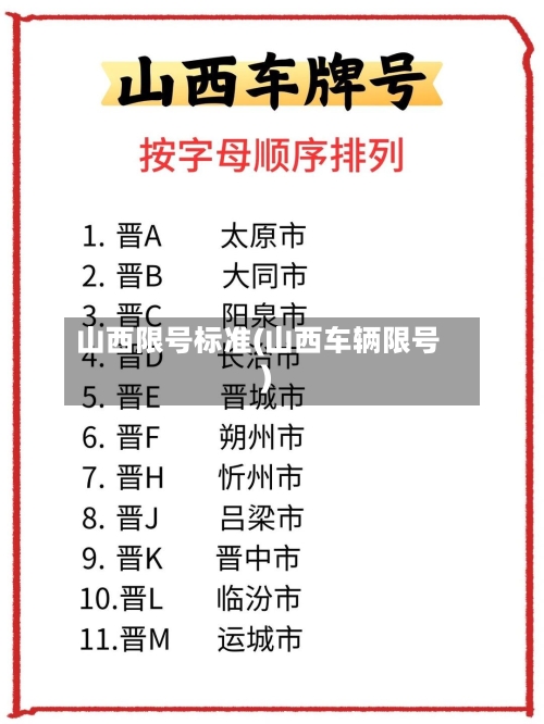 山西限号标准(山西车辆限号)-第2张图片