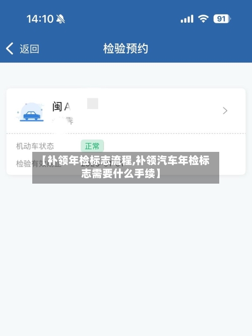 【补领年检标志流程,补领汽车年检标志需要什么手续】