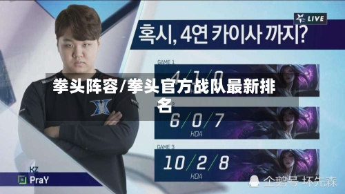 拳头阵容/拳头官方战队最新排名-第2张图片