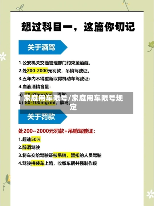 家庭用车限号/家庭用车限号规定