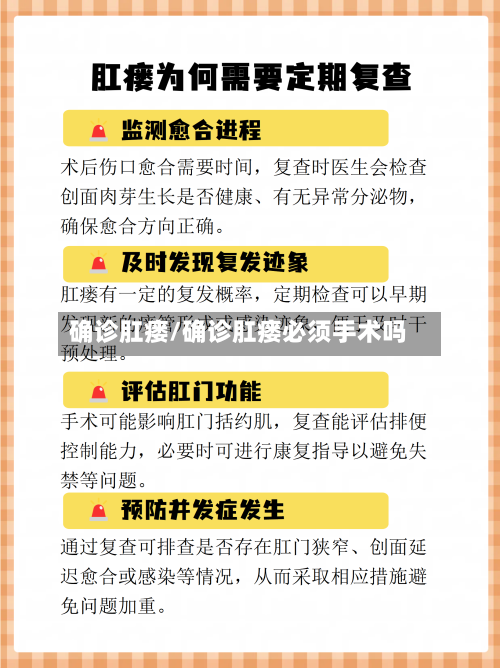 确诊肛瘘/确诊肛瘘必须手术吗