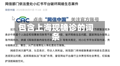 包含上海现确诊的词条