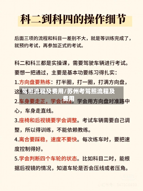 驾照流程及费用/苏州考驾照流程及费用