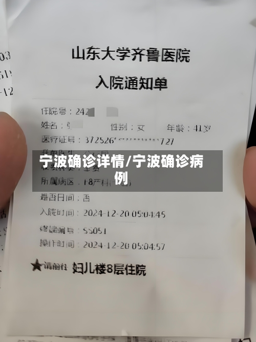 宁波确诊详情/宁波确诊病例