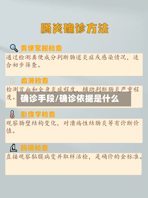 确诊手段/确诊依据是什么