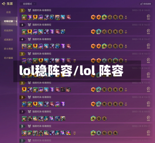 lol稳阵容/lol 阵容-第2张图片
