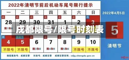 戌都限号/限号时刻表-第2张图片