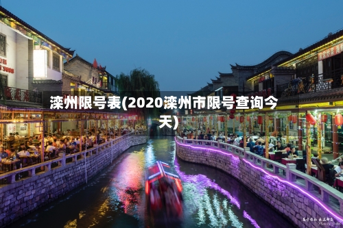 滦州限号表(2020滦州市限号查询今天)-第3张图片