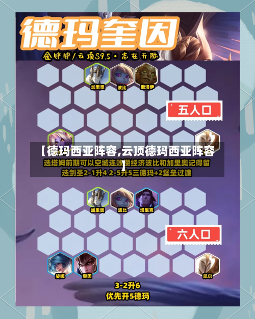 【德玛西亚阵容,云顶德玛西亚阵容】-第3张图片