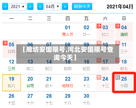 【廊坊安国限号,河北安国限号查询今天】-第3张图片