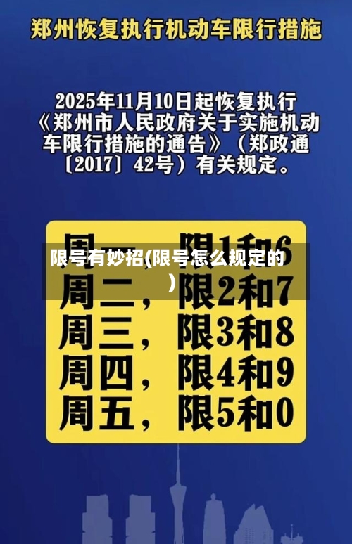 限号有妙招(限号怎么规定的)-第2张图片