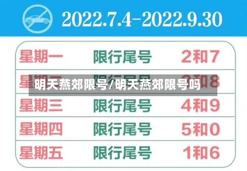 明天燕郊限号/明天燕郊限号吗-第3张图片