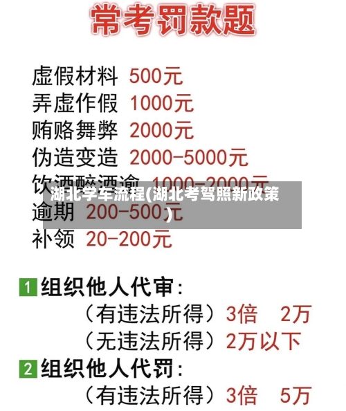 湖北学车流程(湖北考驾照新政策)