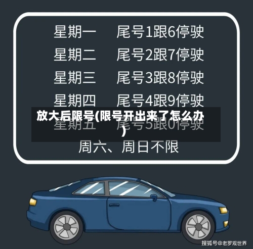 放大后限号(限号开出来了怎么办)-第3张图片