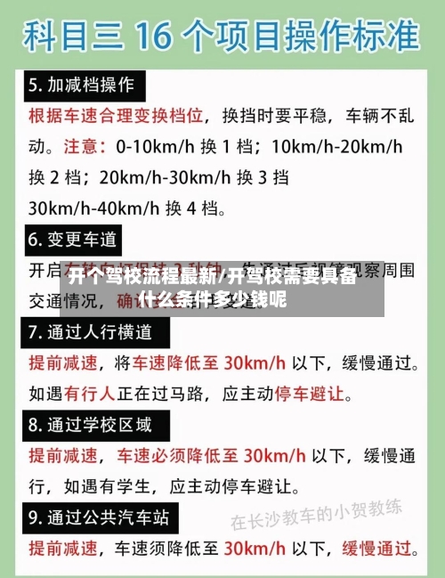 开个驾校流程最新/开驾校需要具备什么条件多少钱呢-第3张图片