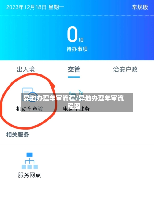 异地办理年审流程/异地办理年审流程图