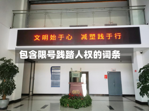 包含限号践踏人权的词条