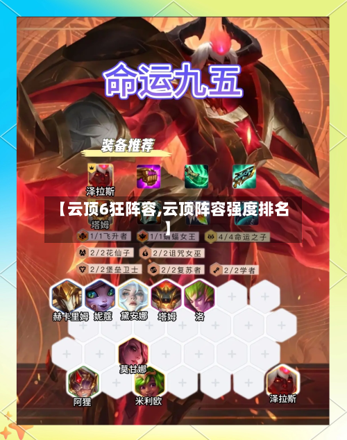 【云顶6狂阵容,云顶阵容强度排名】-第2张图片