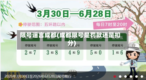 限号谣言成都(成都限号是罚款还是扣分)