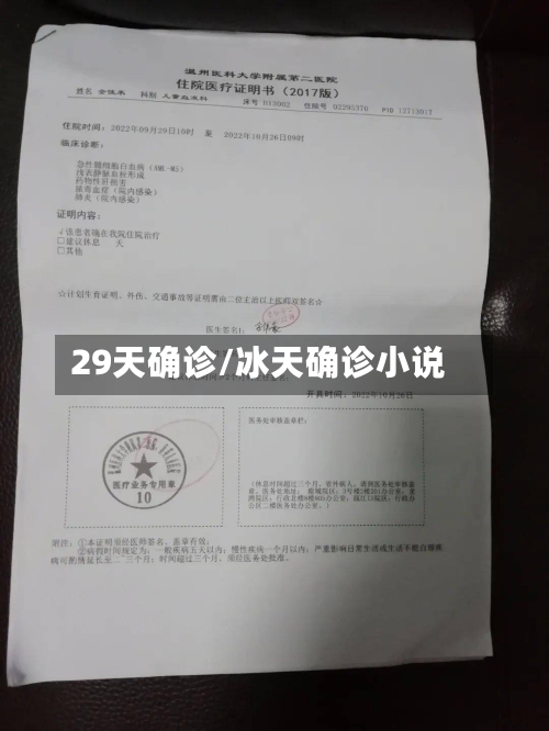 29天确诊/冰天确诊小说