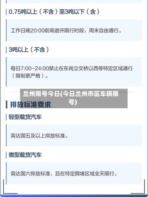 兰州限号今日(今日兰州市区车辆限号)-第3张图片