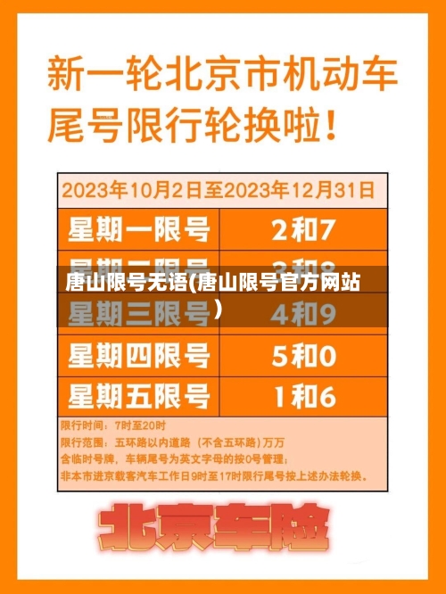 唐山限号无语(唐山限号官方网站)-第2张图片