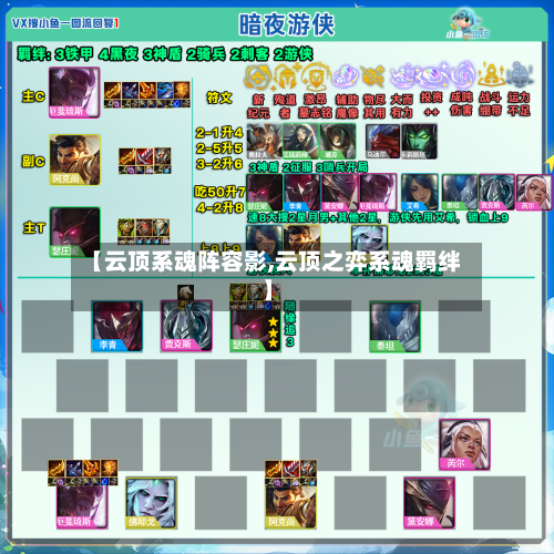 【云顶系魂阵容影,云顶之弈系魂羁绊】-第3张图片
